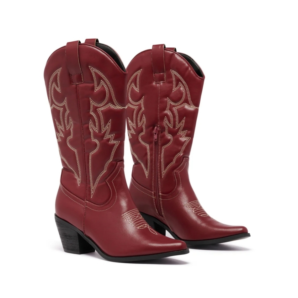 Clayton Cowboy Boot Cherry